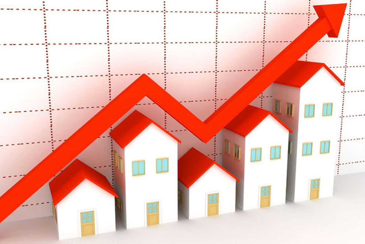 نمودار تغییر قیمت خانه و اجاره بها
