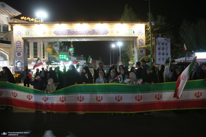 پنجاه و پنجمین شب اجتماع پر شور مردم در میدان تجریش