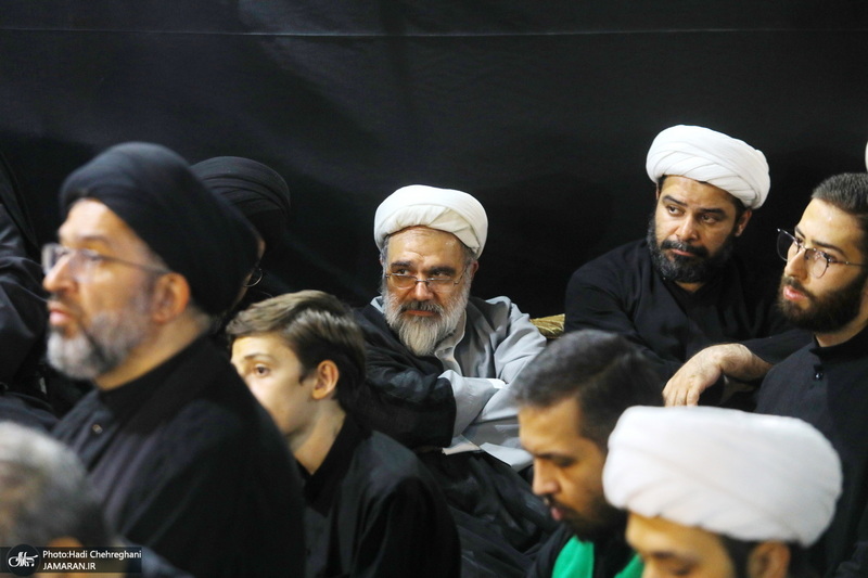 مراسم عزاداری دهه اول ماه صفر در بیت مرحوم آیت الله شاه آبادی‎
