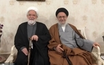 دیدار آیت‌الله موسوی خوئینی‌ها با مهدی کروبی + عکس