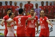 پیروزی تیم والیبال شهرداری ارومیه در مقابل همنام اراکی
