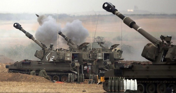 حمله خمپاره‌ای ارتش اسرائیل به مرکز نوار غزه