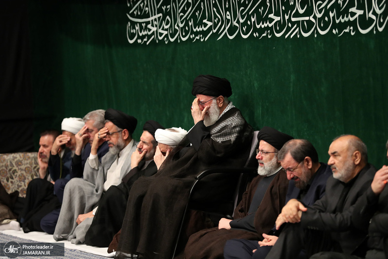 اولین شب مراسم عزاداری حضرت اباعبدالله الحسین(ع) در حسینیه امام خمینی(ره)