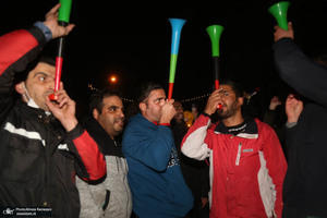 شادی مردم پس از صعود تیم ملی به جام جهانی قطر
