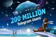 لشگر تلگرام ۲۰۰ میلیونی شد