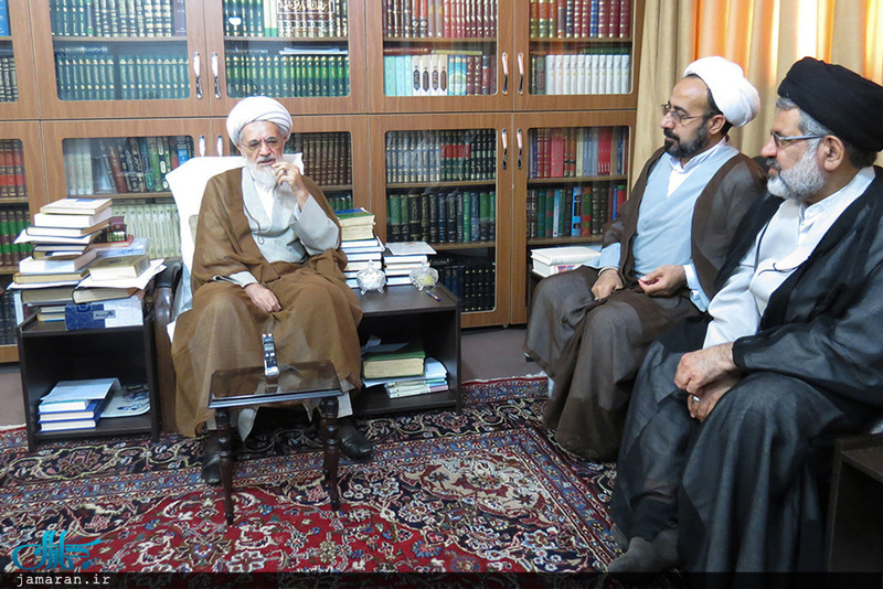 دیدار اعضای موسسه تنظیم و نشر آثار امام خمینی(س) نمایندگی قم با جمعی از مراجع و علما