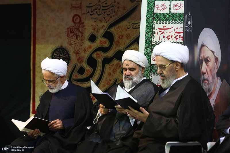 مراسم بزرگداشت آیت الله حسن صانعی (ره) در حسینیه جماران -2