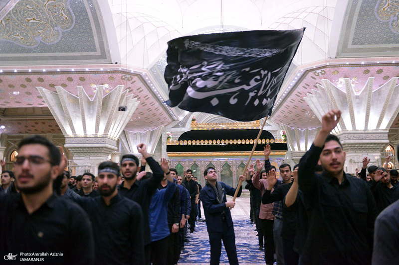 عزاداری دانشجویان دانشگاه علوم پزشکی بقیه الله (عج) در حرم امام خمینی (س)