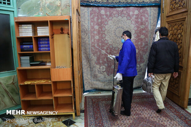 ضدعفونی نمازخانه و وضوخانه مجتمع‌های خدماتی رفاهی در استان همدان