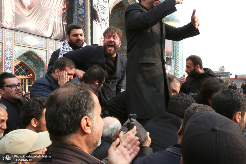 مراسم تشييع شهيد درياسالار علی شمخانی در امام زاده صالح (ع)