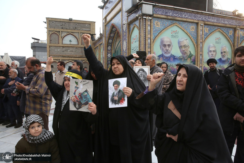 مراسم تشييع شهيد درياسالار علی شمخانی در امام زاده صالح (ع)