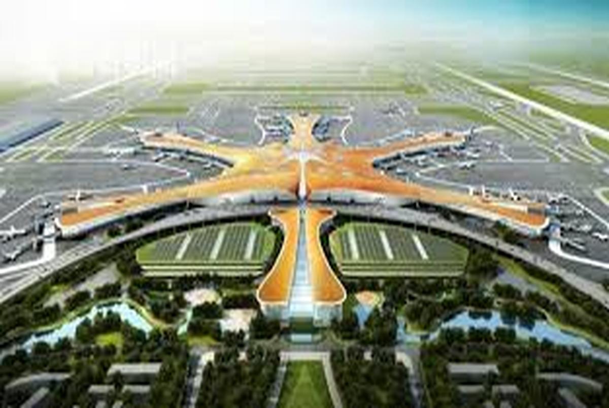 ساخت بزرگترین فرودگاه جهان در چین/ فیلم