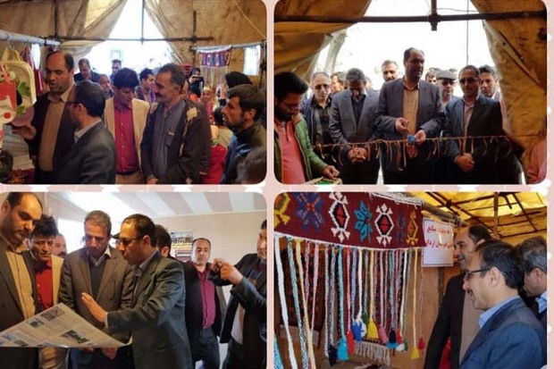 نمایشگاه سوغات و صنایع دستی در بویین زهرا گشایش یافت