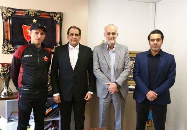 جلسه سرپرست جدید باشگاه پرسپولیس با مدیر و سرمربی تیم
