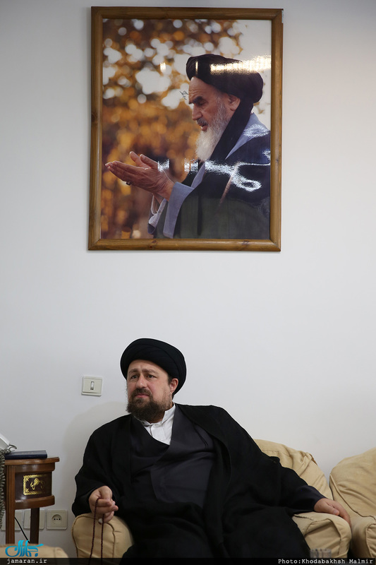 دیدار جمعی از اعضای شورای شهر مشهد با سید حسن خمینی 