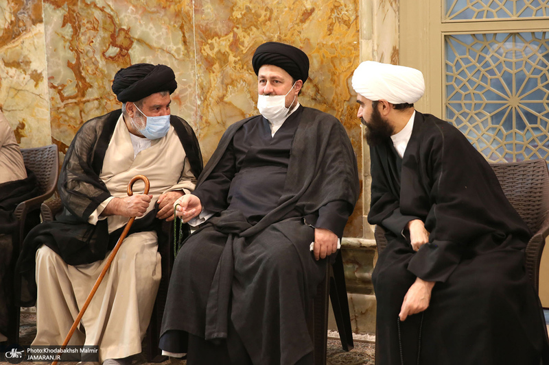 خاکسپاری پیکر حجت الاسلام و المسلمین سید محمود دعایی در حرم امام خمینی (س)