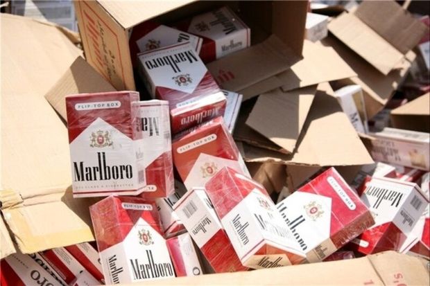 ۷۲۵ باکس سیگار خارجی قاچاق در ملکان کشف شد