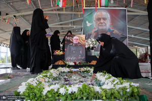 مراسم هفتمین روز شهادت سرلشگر پاسدار شهید مجید خادمی در روستای امیر حاجیلو - فسا