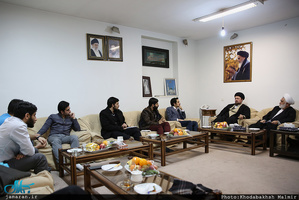 دیدار اعضای شورای مرکزی انجمن اسلامی دانشجویان دانشگاه تهران و علوم پزشکی تهران با سید حسن خمینی‎