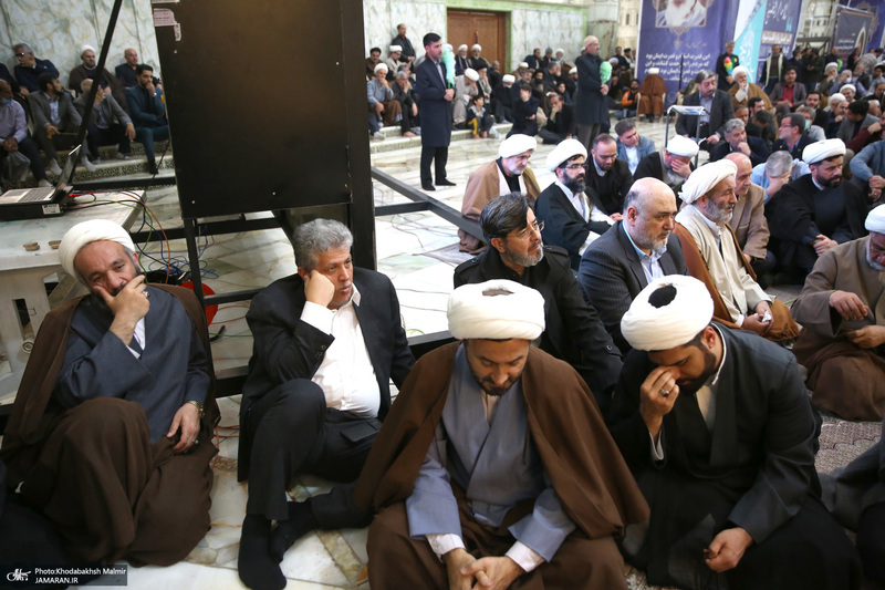 مراسم بیست‌و‌نهمین سالگرد ارتحال حاج سید احمد خمینی و بزرگداشت آیت‌الله بجنوردی در حرم امام