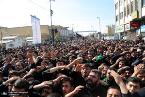 دسته عزاداری شهادت امام عسکری(ع) با حضور آیت العظمی وحید خراسانی