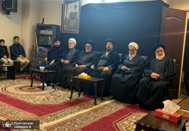 حضور سید حسن خمینی در منزل مرحوم آیت الله سید هاشم رسولی محلاتی(ره) + تصاویر