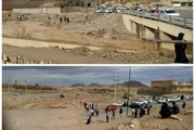پرآب شدن یکی قدیمی‌ترین رودخانه های  یزد پس از چند سال خشکی+فیلم