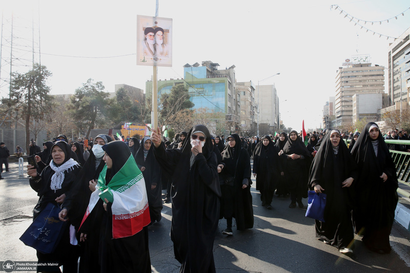 حضور سید حسن خمینی در اجتماع بزرگ مردم تهران