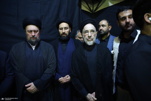 مراسم تشییع مرحوم آیت الله آقای حاج شیخ حسین هاشمیان در حسینیه جماران -2