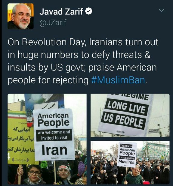  مردم ایران در برابر تهدید و توهین دولت آمریکا ایستادند
