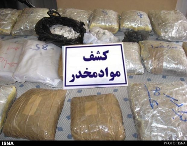 کشف 2200 کیلو گرم انواع مواد مخدر در استان