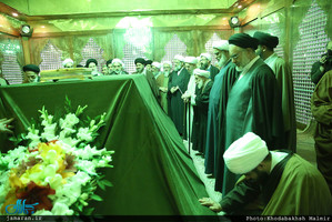 تجدید میثاق هیأت رئیسه و اعضای مجلس خبرگان رهبری با آرمان های امام خمینی(س)