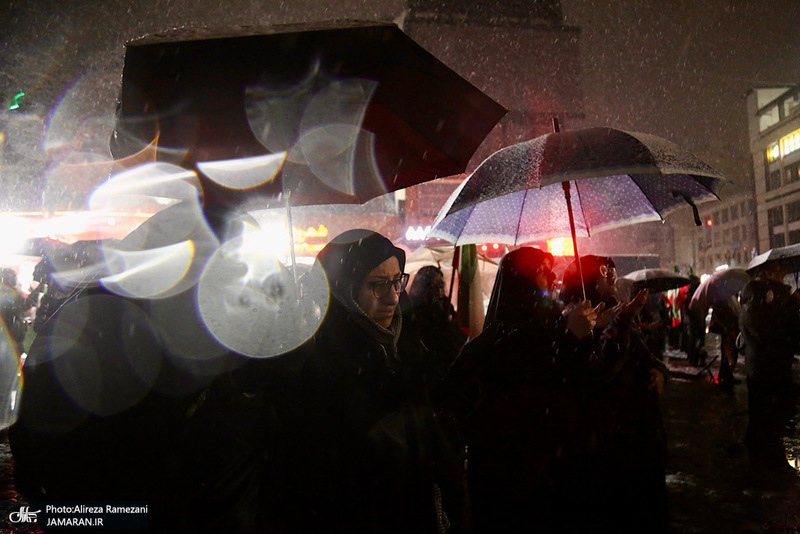 اجتماع مردمی در میدان تجریش تهران