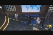 دوشیدن شیر الاغ در یک برنامه تلویزیونی توسط داور مسابقه