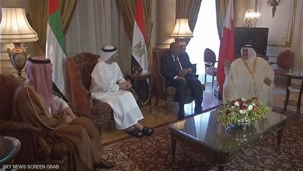 نشست وزرای خارجه مصر، عربستان، امارات و بحرین برای بررسی بحران قطر