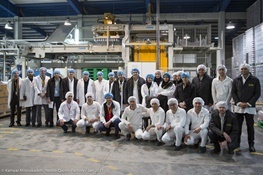 بازدید هیأت ۱۴ نفره دانشگاه تهران از کارخانه نستله در قزوین