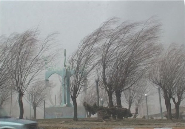 وزش بادهای شدید پدیده غالب جوی قزوین در روز جمعه است