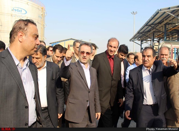 گزارش تصویری بهره برداری از پایانه صادراتی شرکت نفت ایرانول در بندر امام خمینی