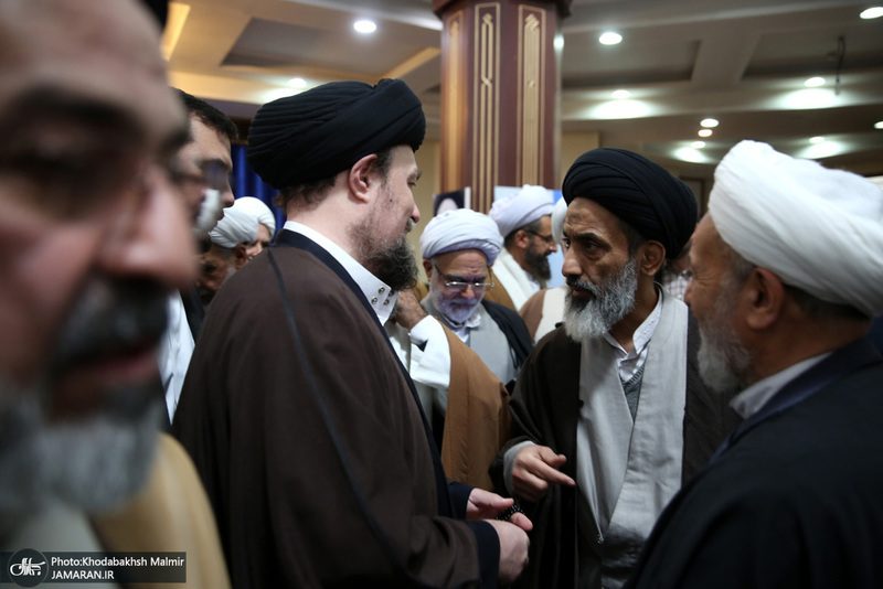 دیدار جمعی از روحانیون با سید حسن خمینی