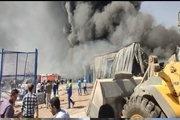 آتش سوزی در اصفهان/ حریق در شهرک صنعتی مورچه‌خورت با چندین مصدوم + فیلم