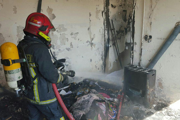 نشت گاز خانه مسکونی در محلات را طعمه آتش کرد