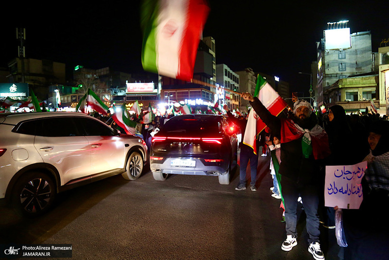 تجمع مردمی در میدان تجریش تهران