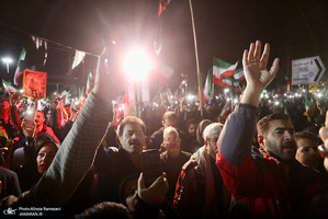 تجمع مردمی در میدان تجریش تهران