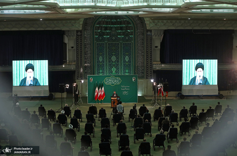 ارتباط تصویری مداحان اهل بیت (ع) با رهبر معظم انقلاب