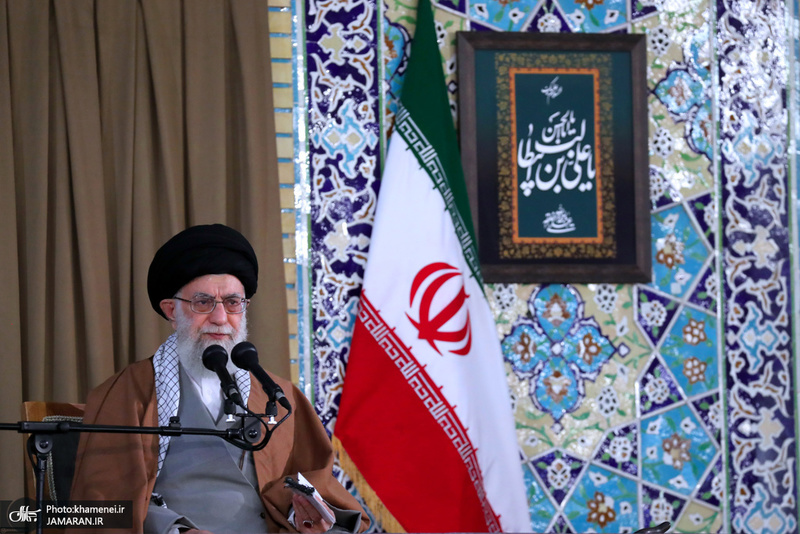 حضور و سخنرانی رهبر معظم انقلاب در اجتماع زائران و مجاوران حرم مطهر رضوی