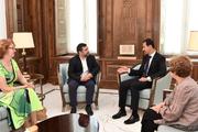 دیدار هیات پارلمانی اروپا با بشار اسد