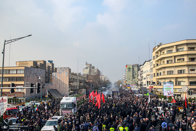 مراسم تشییع 200 شهید گمنام دفاع مقدس در تهران -2