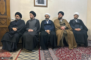 مراسم بزرگداشت آیت الله موسوی بجنوردی (ره) در بیت امام خمینی (س) در نجف اشرف