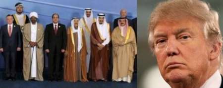 دونالد ترامپ و سران عرب