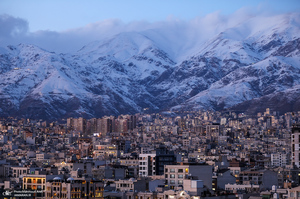 غروب خاص و زیبای تهران